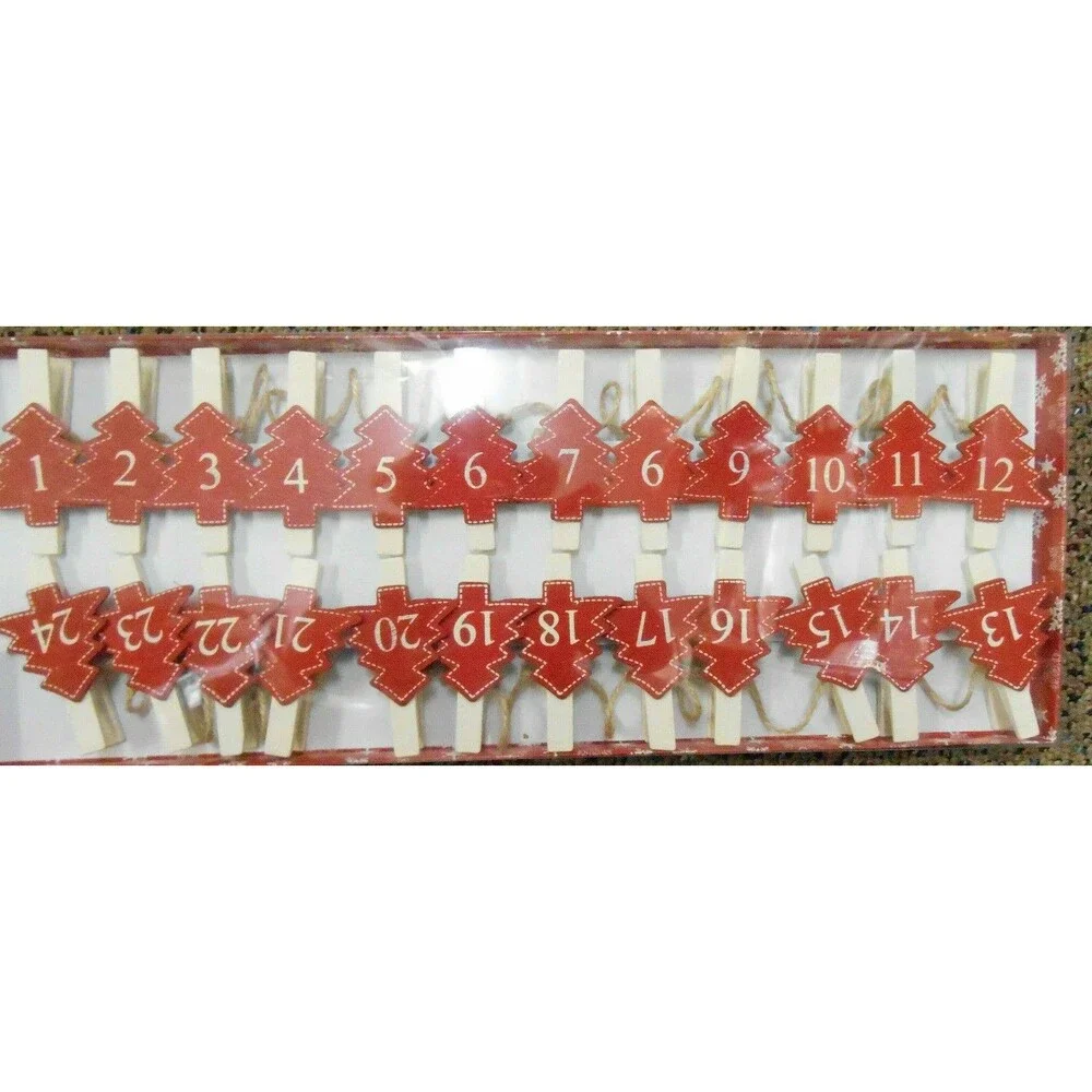 Countdown to Christmas Advent Garland Gift Boxed